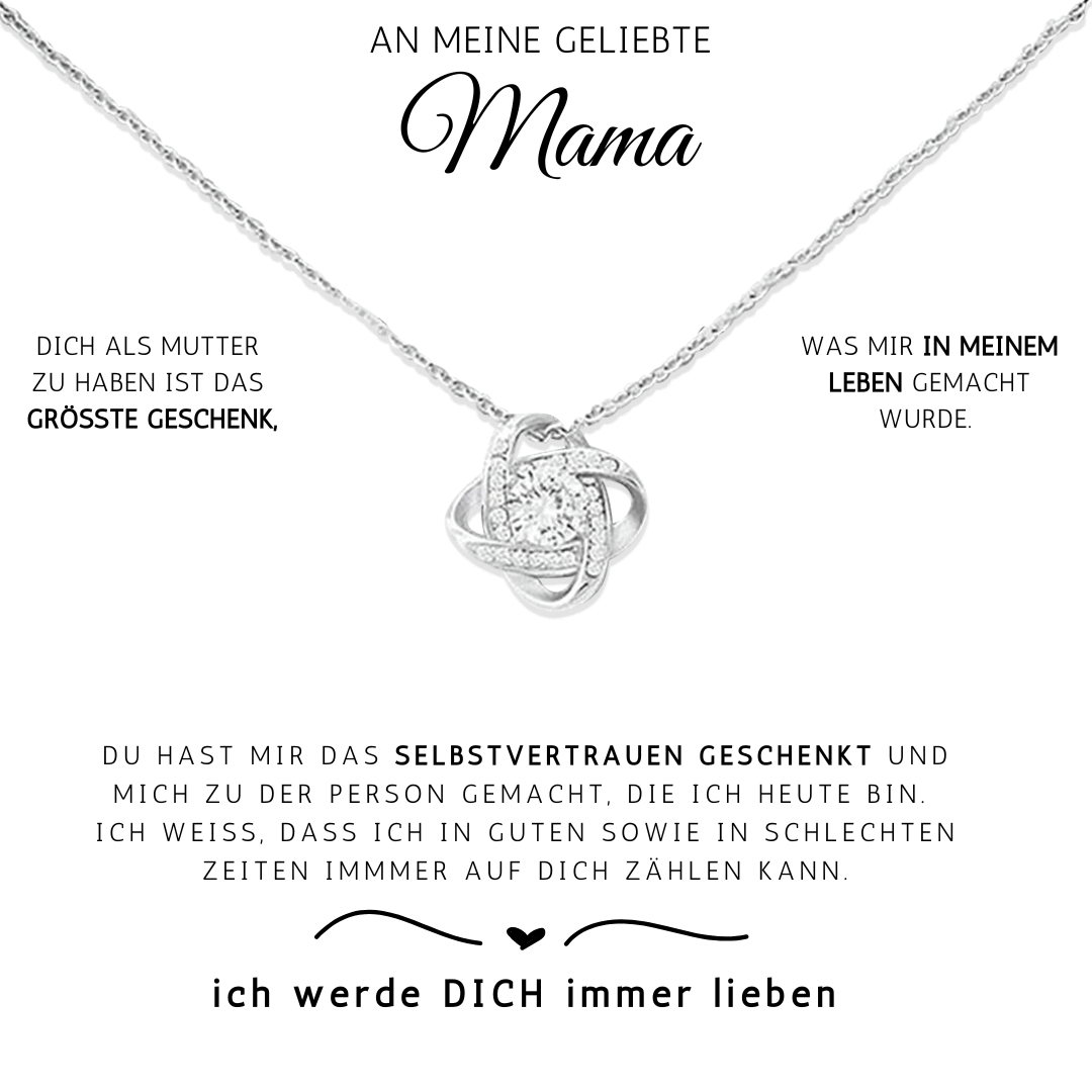 Collier noeud d'amour - pour maman